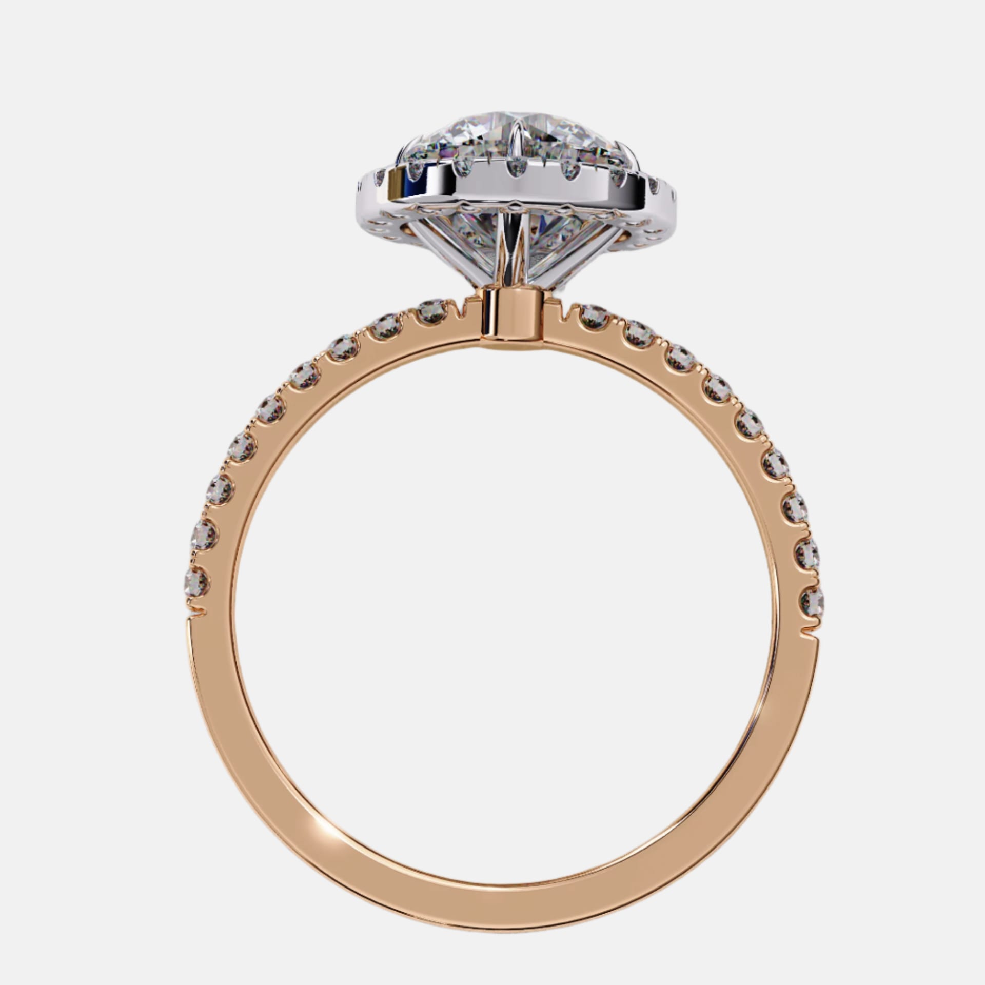 Eternal Round Halo Ring