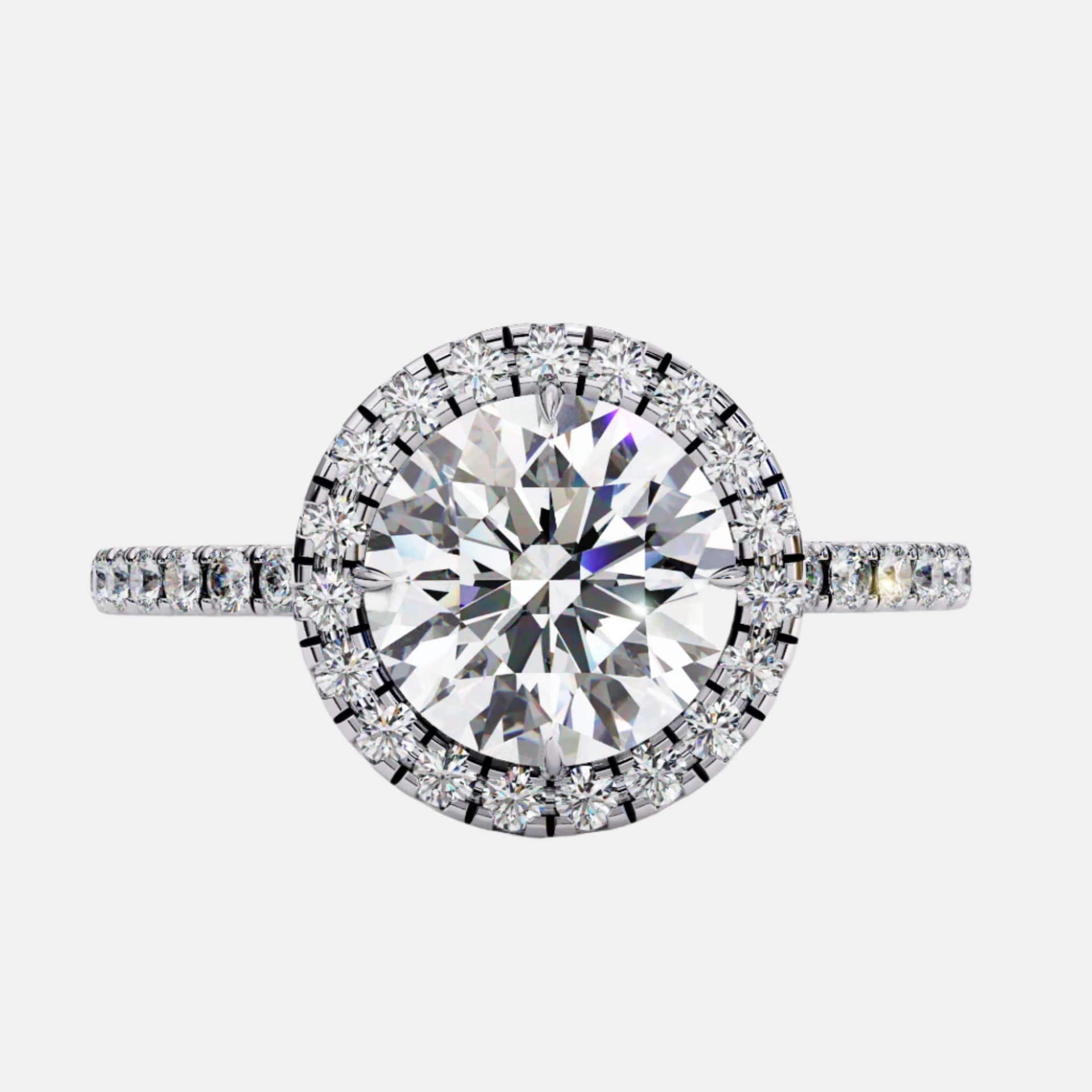 Eternal Round Halo Ring