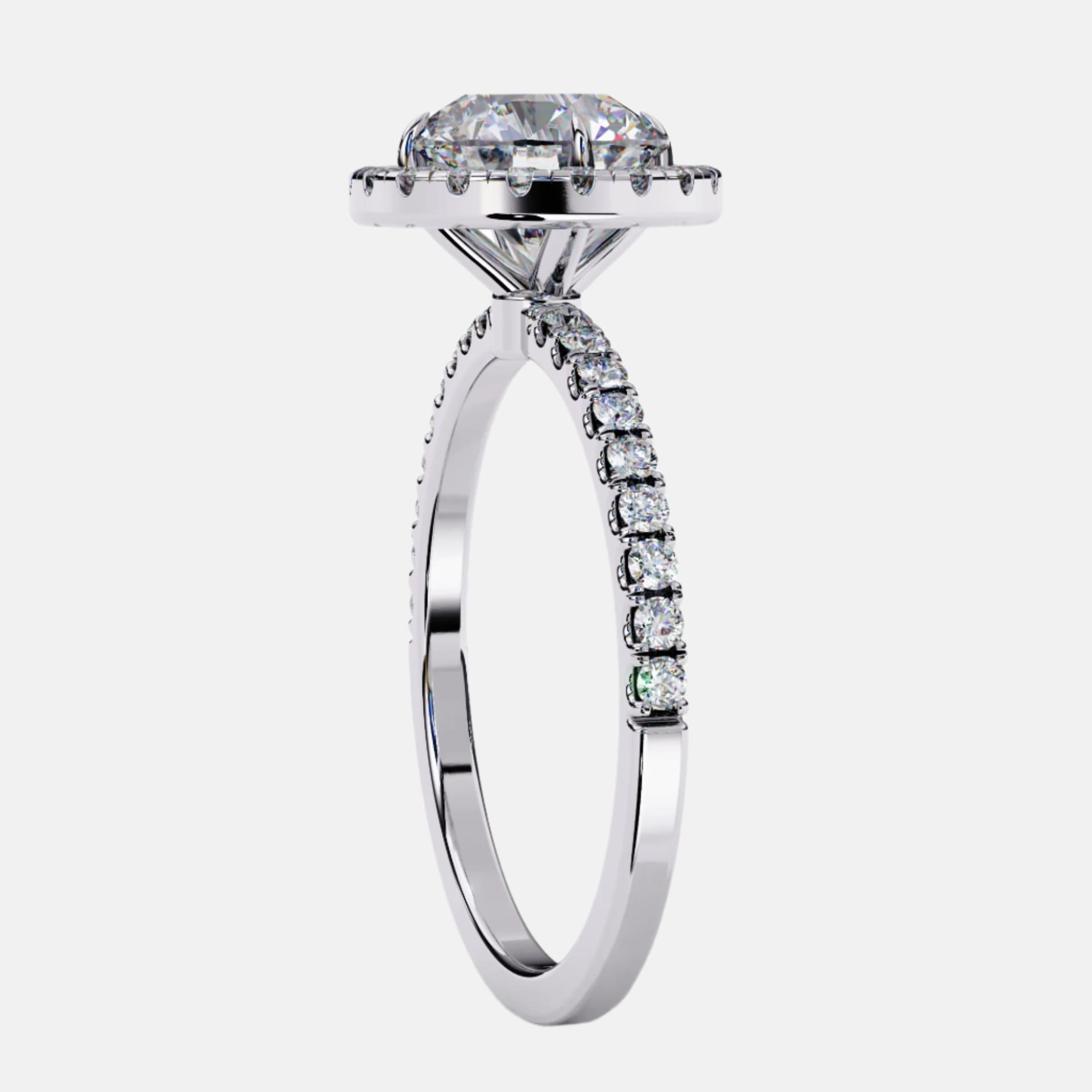 Eternal Round Halo Ring