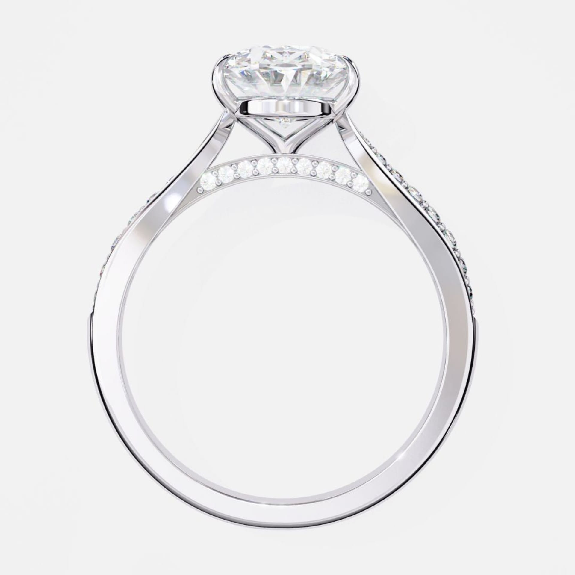 Gleaming Oval Splendor Ring