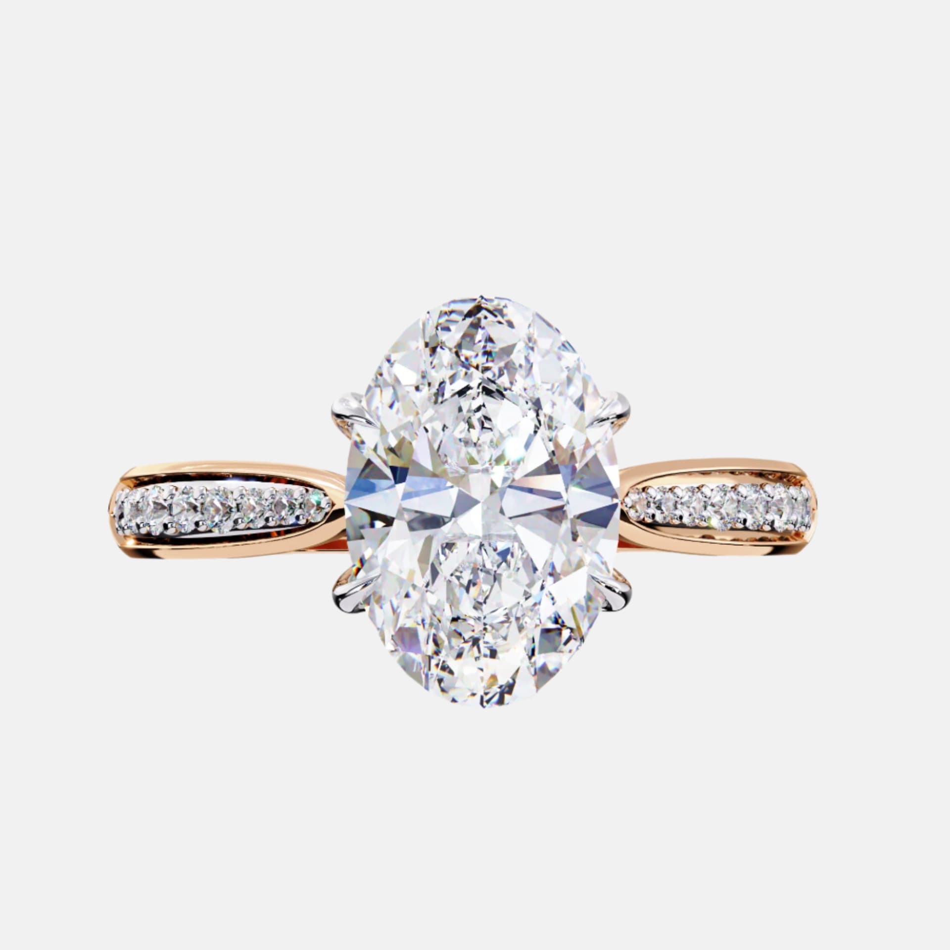 Gleaming Oval Splendor Ring