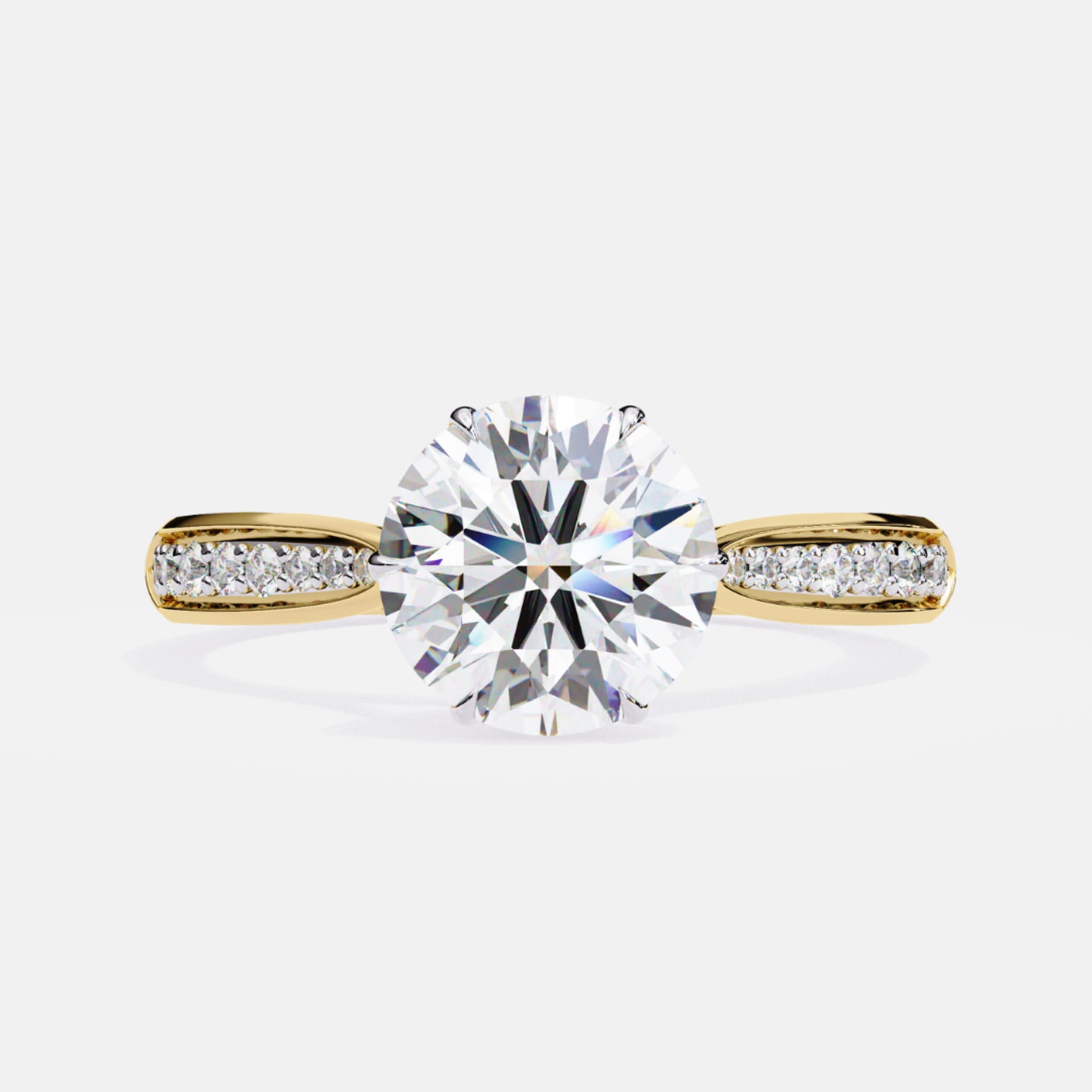 Gleaming Round Splendor Ring — lab grown diamond