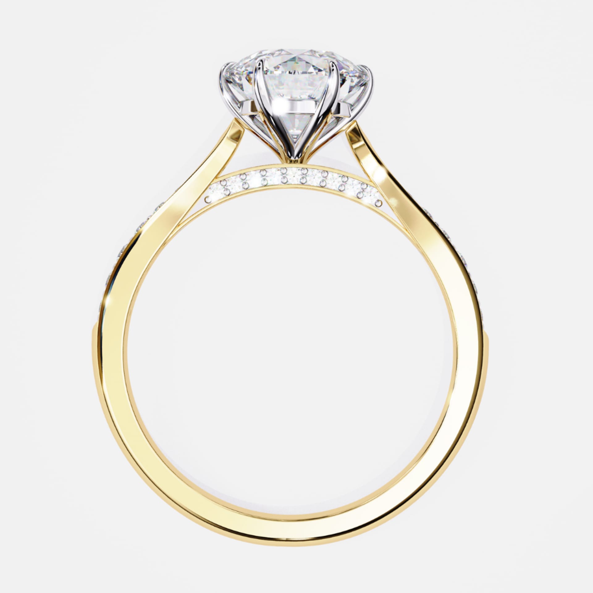 Gleaming Round Splendor Ring