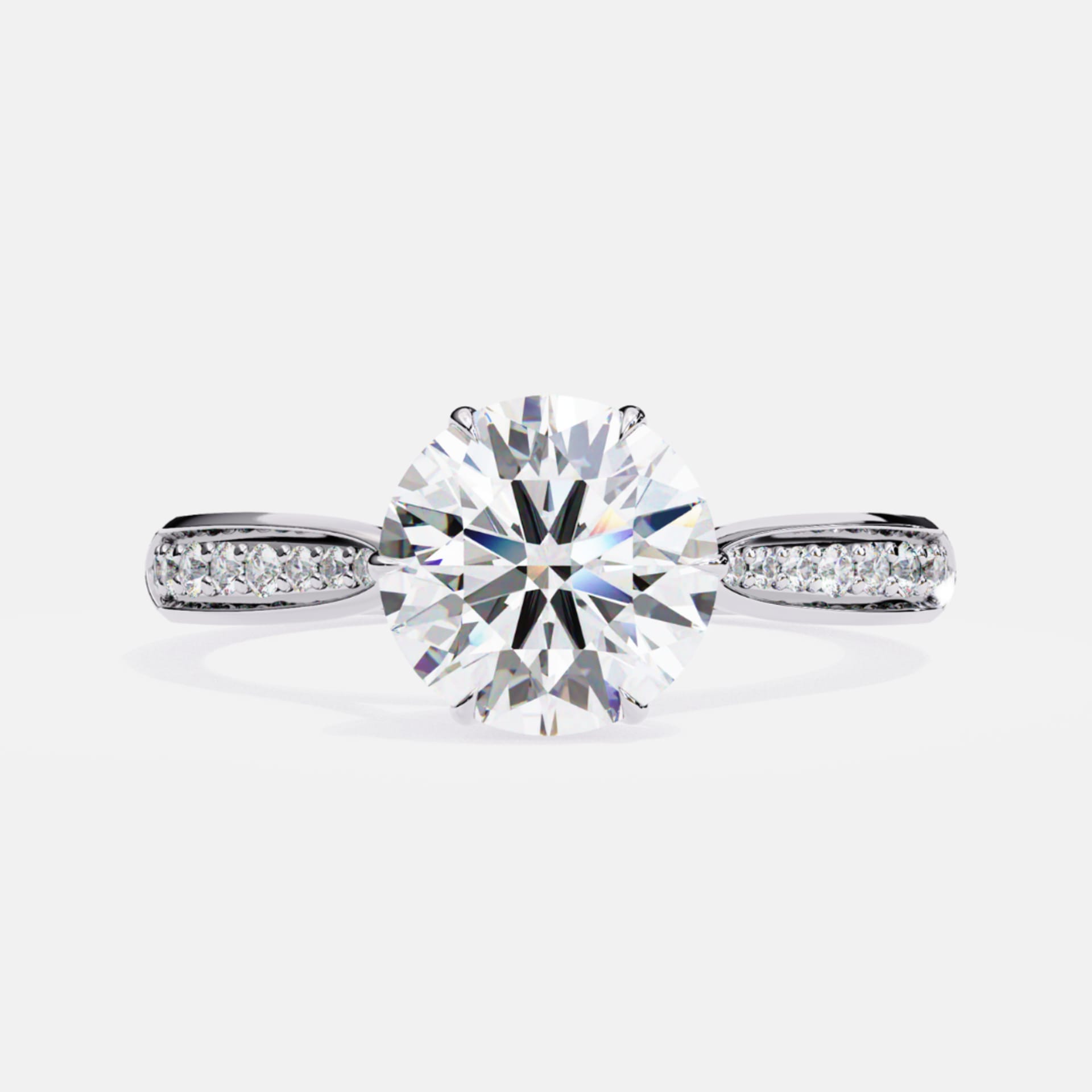 Gleaming Round Splendor Ring