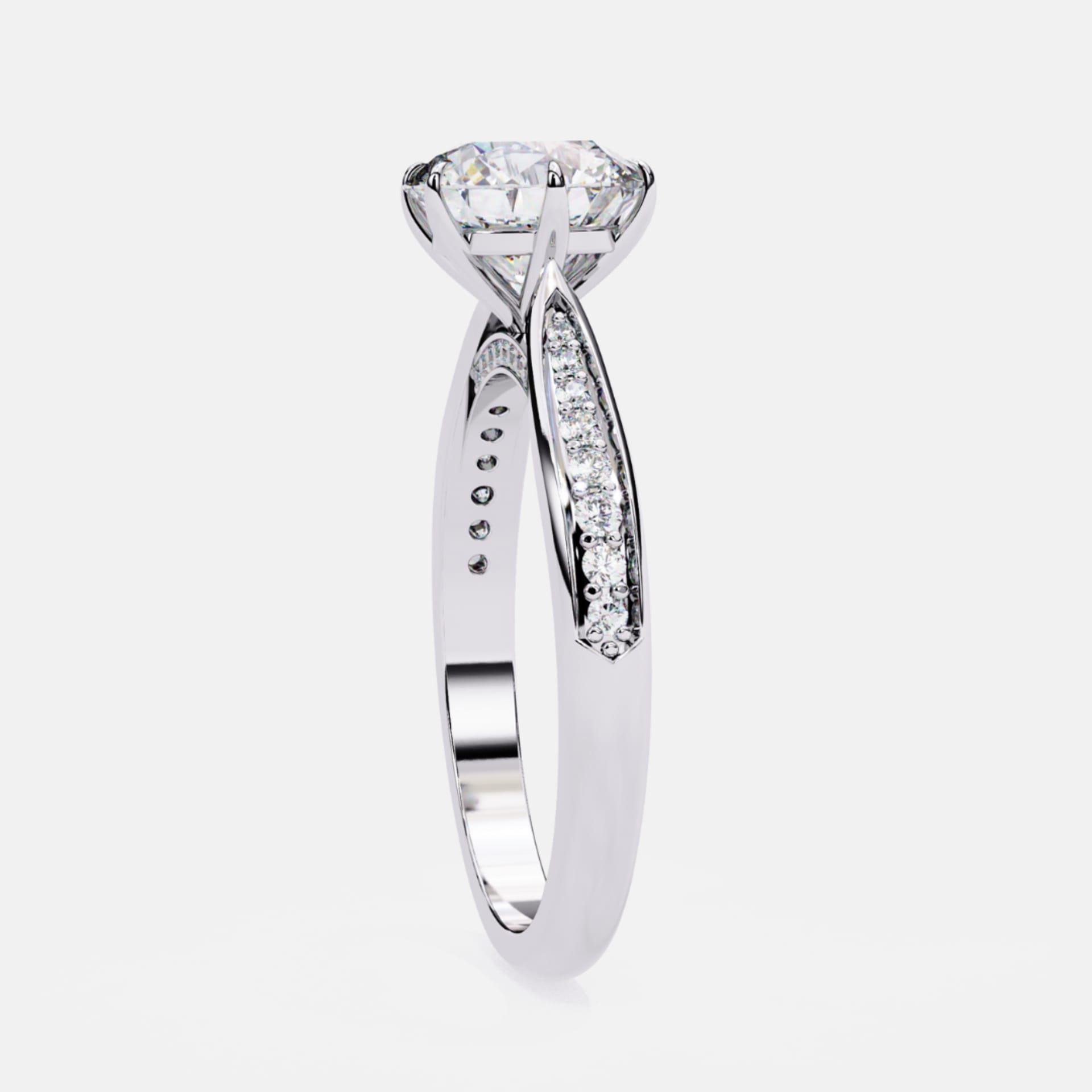 Gleaming Round Splendor Ring