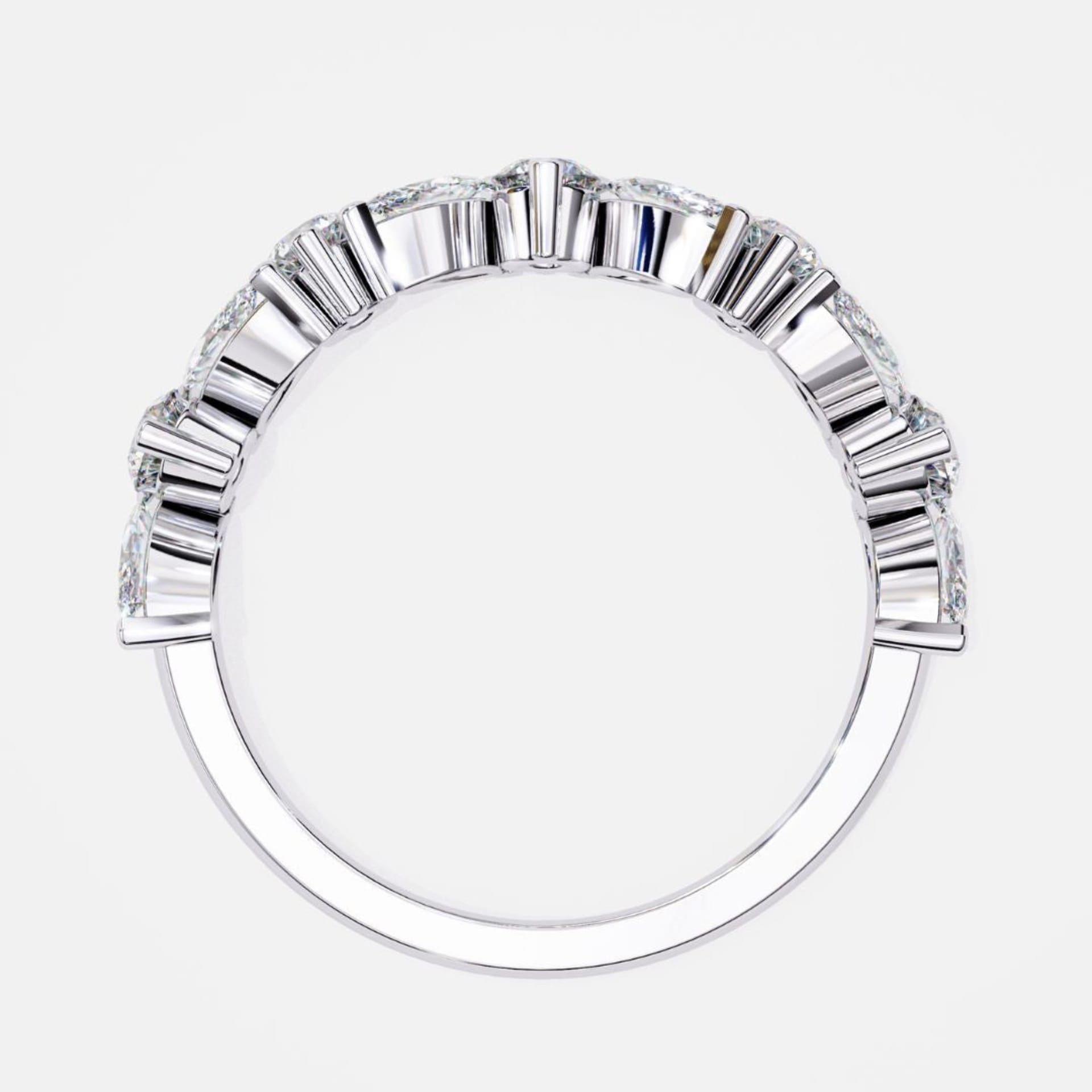 Marquise-Round Criss Cross Band