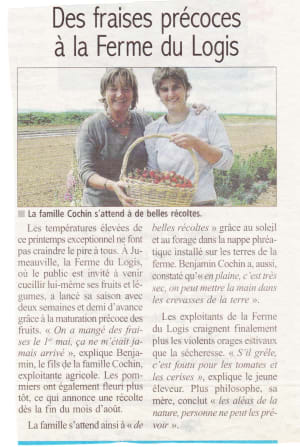 article du Courrier de Mantes de Mai 2011