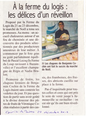 article du Courrier de Mantes de Décembre 2010