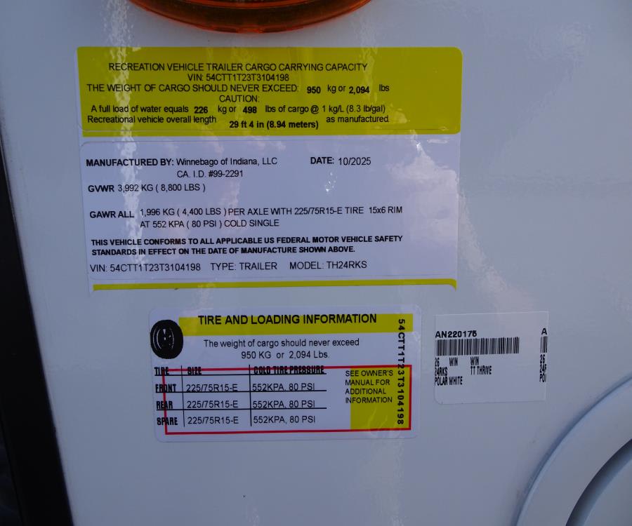 2026 Winnebago Towables THRIVE — photo 29 view