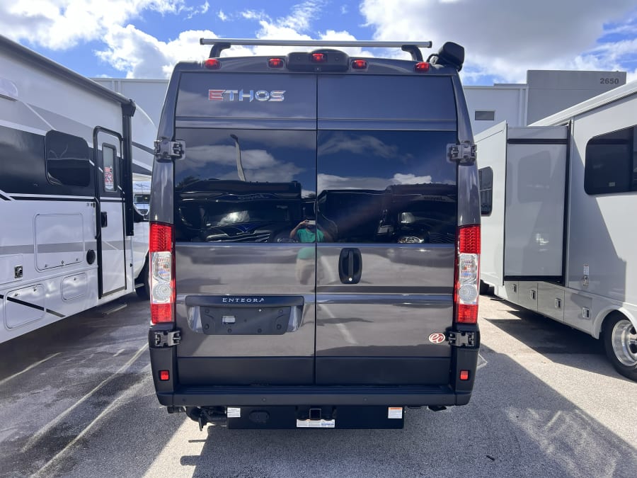 2023 Entegra ETHOS — rear three-quarter view