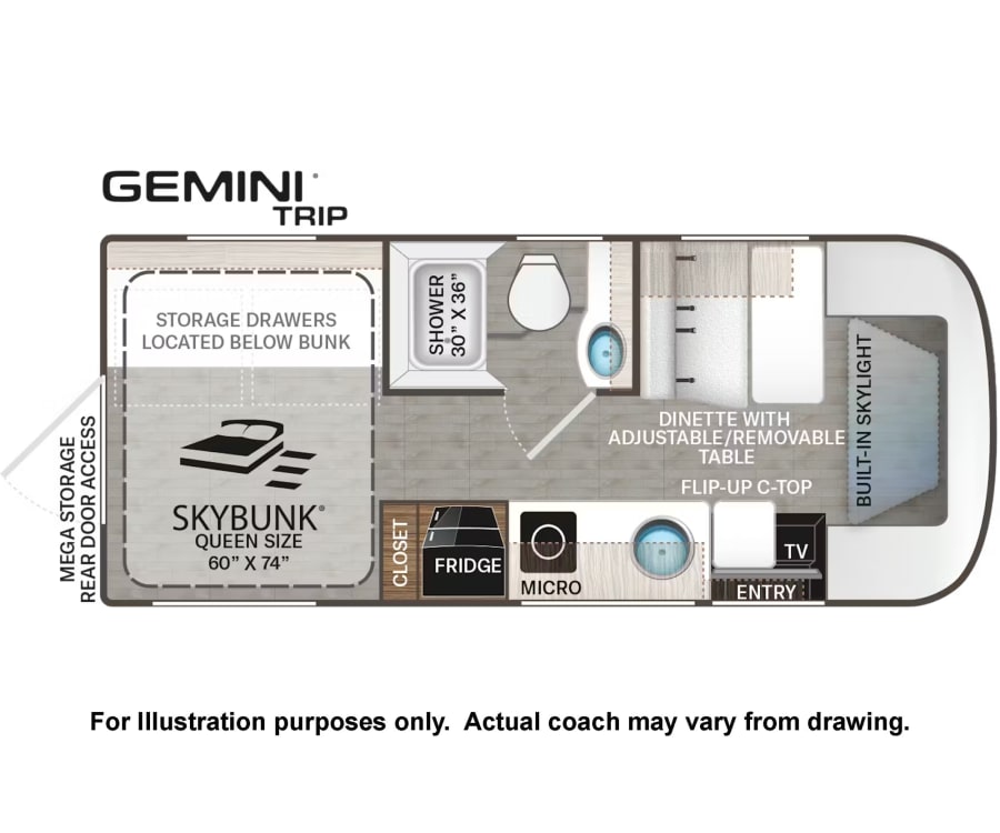 2026 Thor Motor Coach GEMINI TRIP — photo 29 view