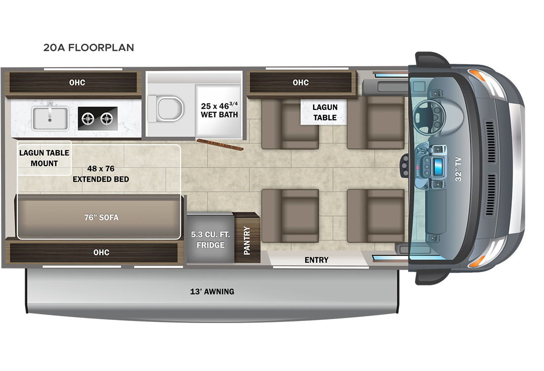 2023 Entegra Ethos 20A Floorplan