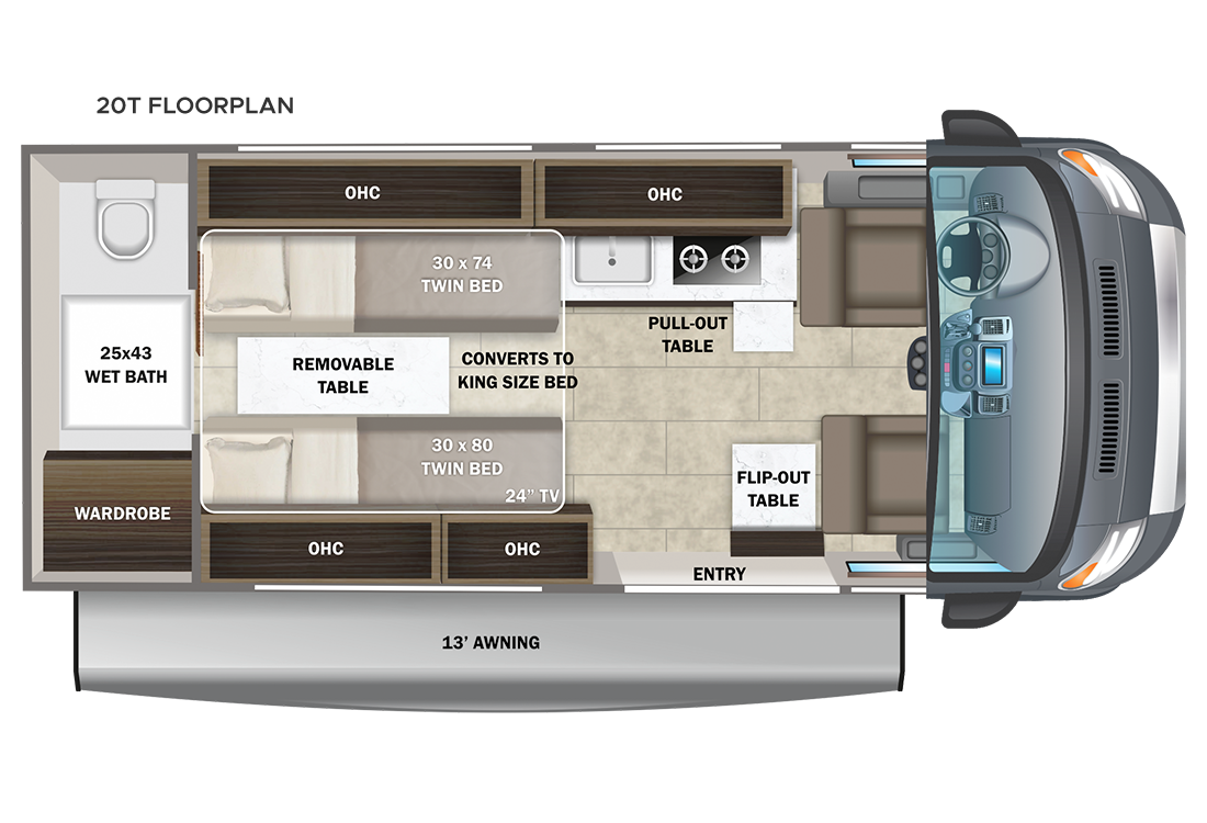 2023 Entegra Ethos 20T Floorplan