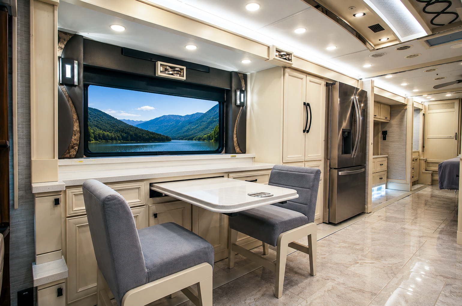 Tiffin luxury diesel motorhome complete interior