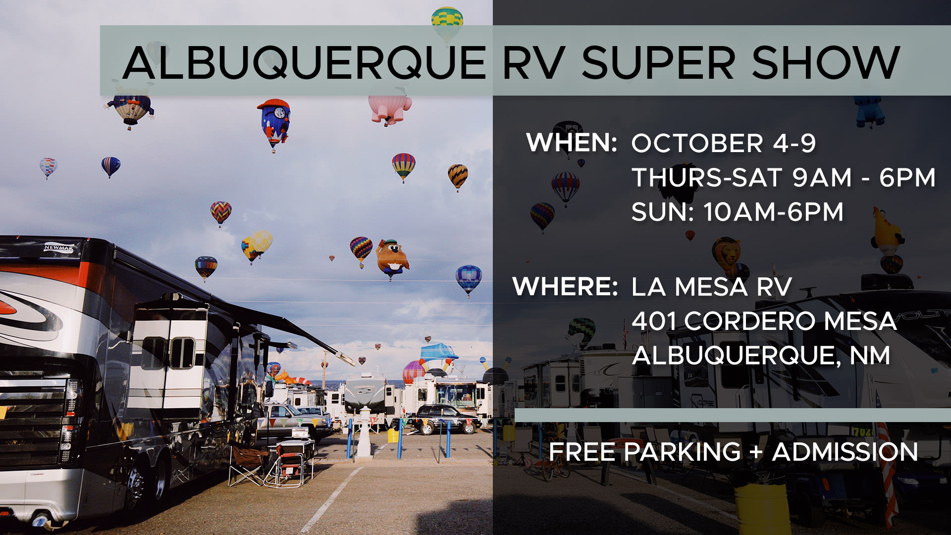 Albuquerque RV Super Show RV Shows in the USA La Mesa RV