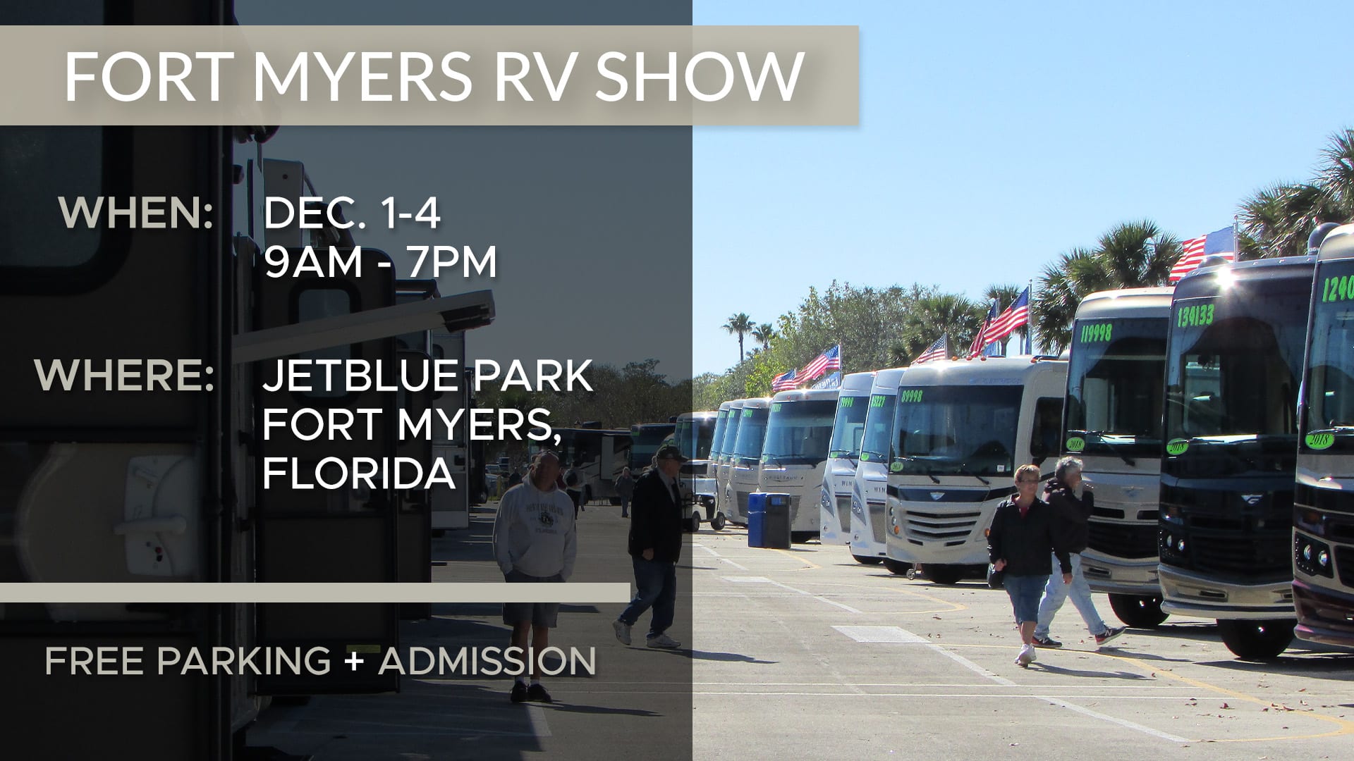 JetBlue Park Fort Myers RV Show RV Shows in the USA La Mesa RV