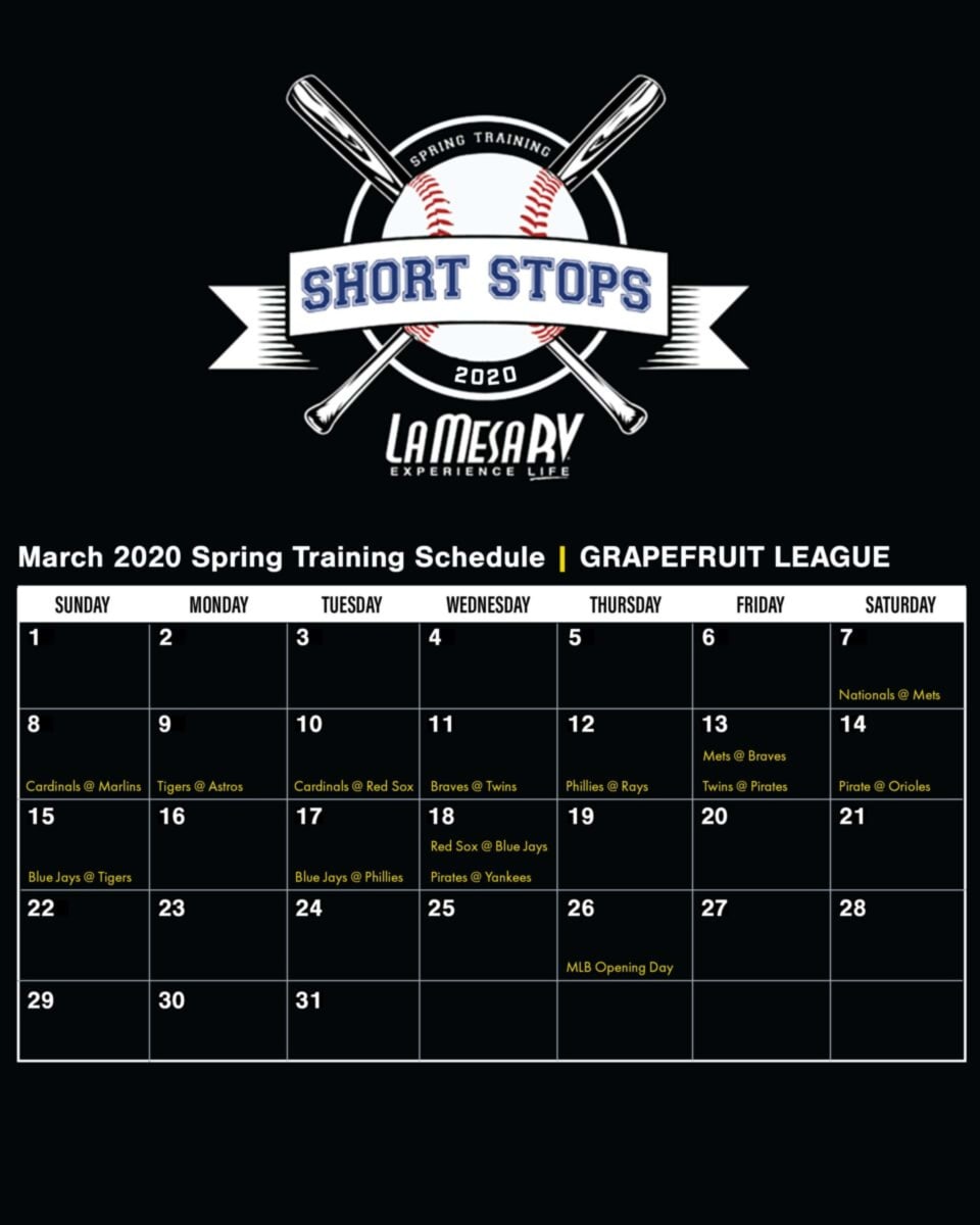 Spring Training Grapefruit League Schedule & Stadiums