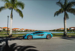 2022 Mclaren 570S  (Blue) For Rent In Miami Fort Lauderdale Palm Beach South Florida