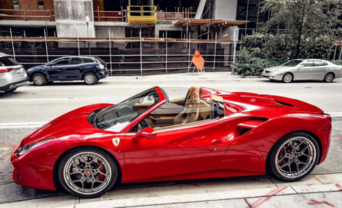 Image #1 of our 2021 Ferrari 488 Spyder (Convertible) (Red) In Miami Fort Lauderdale Palm Beach South Florida