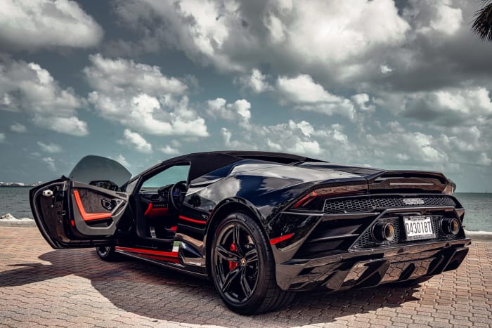 Image #4 of our 2022 Lamborghini Huracan EVO Spyder (Convertible) Italy (Black) In Miami Fort Lauderdale Palm Beach South Florida