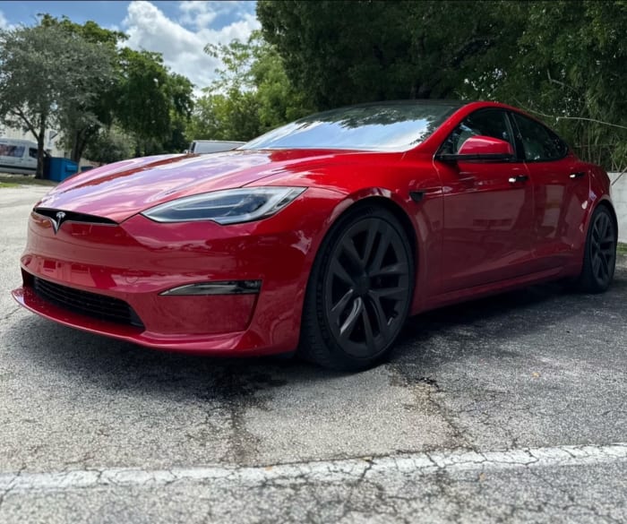 Image #1 of our 2022 Tesla Plaid  (Red) In Miami Fort Lauderdale Palm Beach South Florida