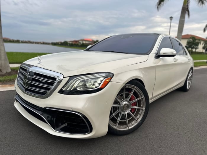Image #0 of our 2020 Mercedes Benz S63  (White) In Miami Fort Lauderdale Palm Beach South Florida