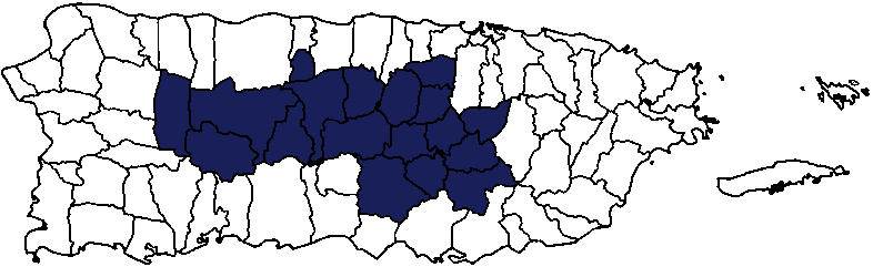 Mapa Área Central Puerto Rico