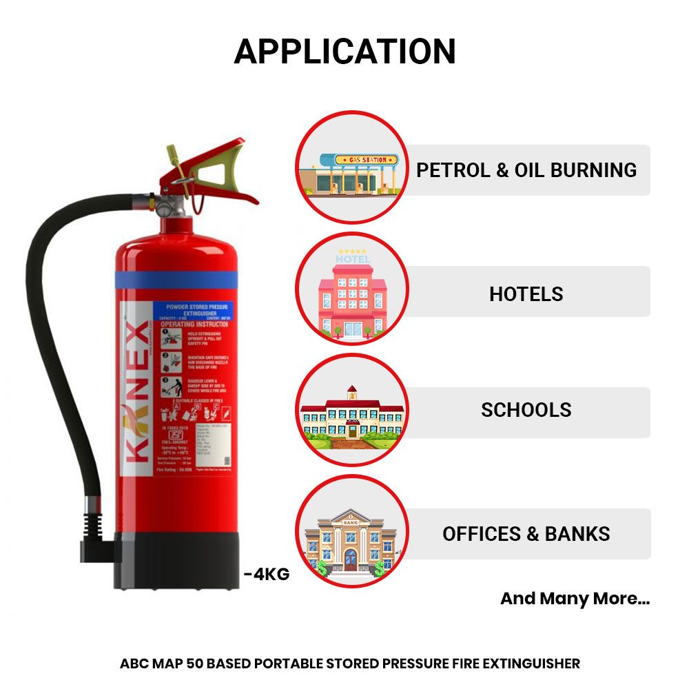 4 KG ABC Fire Extinguisher (MAP 50 Based Portable Stored Pressure) — view 3