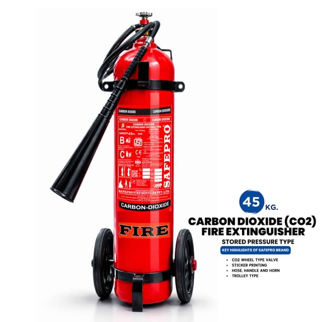 CO2 Wheeled Fire Extinguisher — view 4