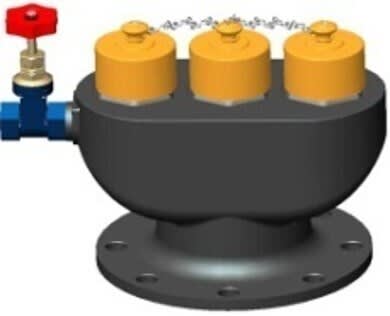 Cast Iron 3 Way Breeching Inlet