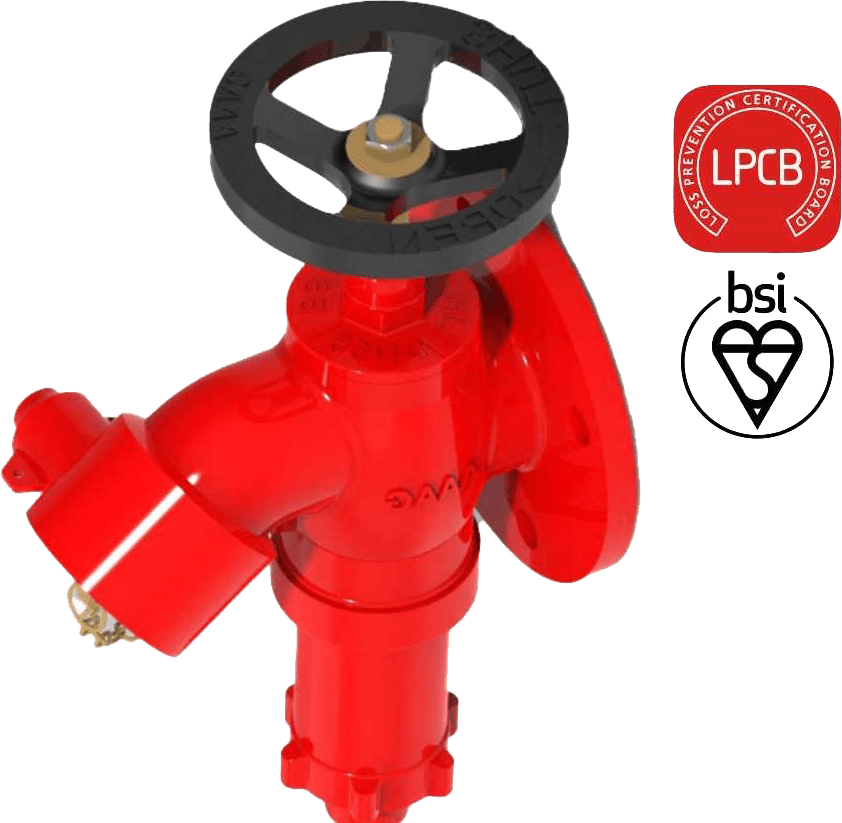 Pressure reducing landing valve