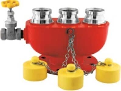 Stainless Steel 3 Way Breeching Inlet