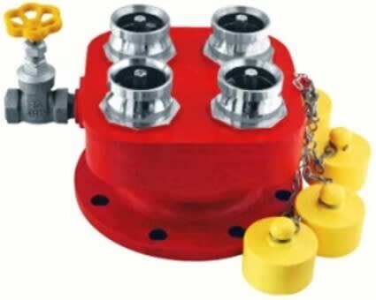 Stainless Steel 4 Way Breeching Inlet
