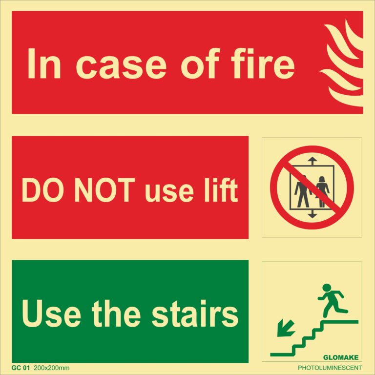 Photoluminescent Combination Signs
