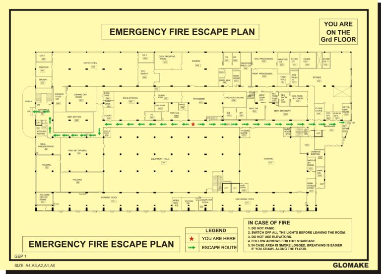 Photoluminescent Emergency Evacuation Plans