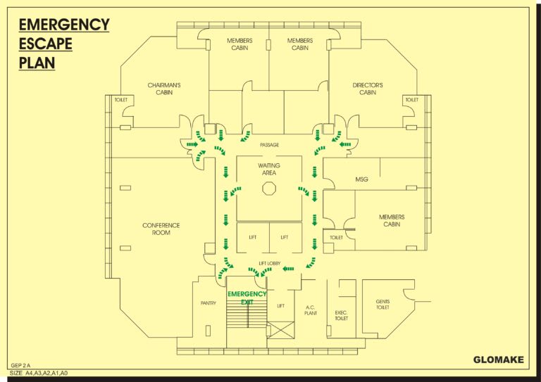 Photoluminescent Emergency Evacuation Plans — view 3