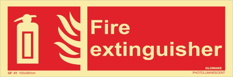 Photoluminescent Fire Equipment Signs