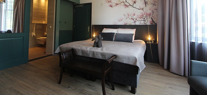 Polderhuis hotelkamer