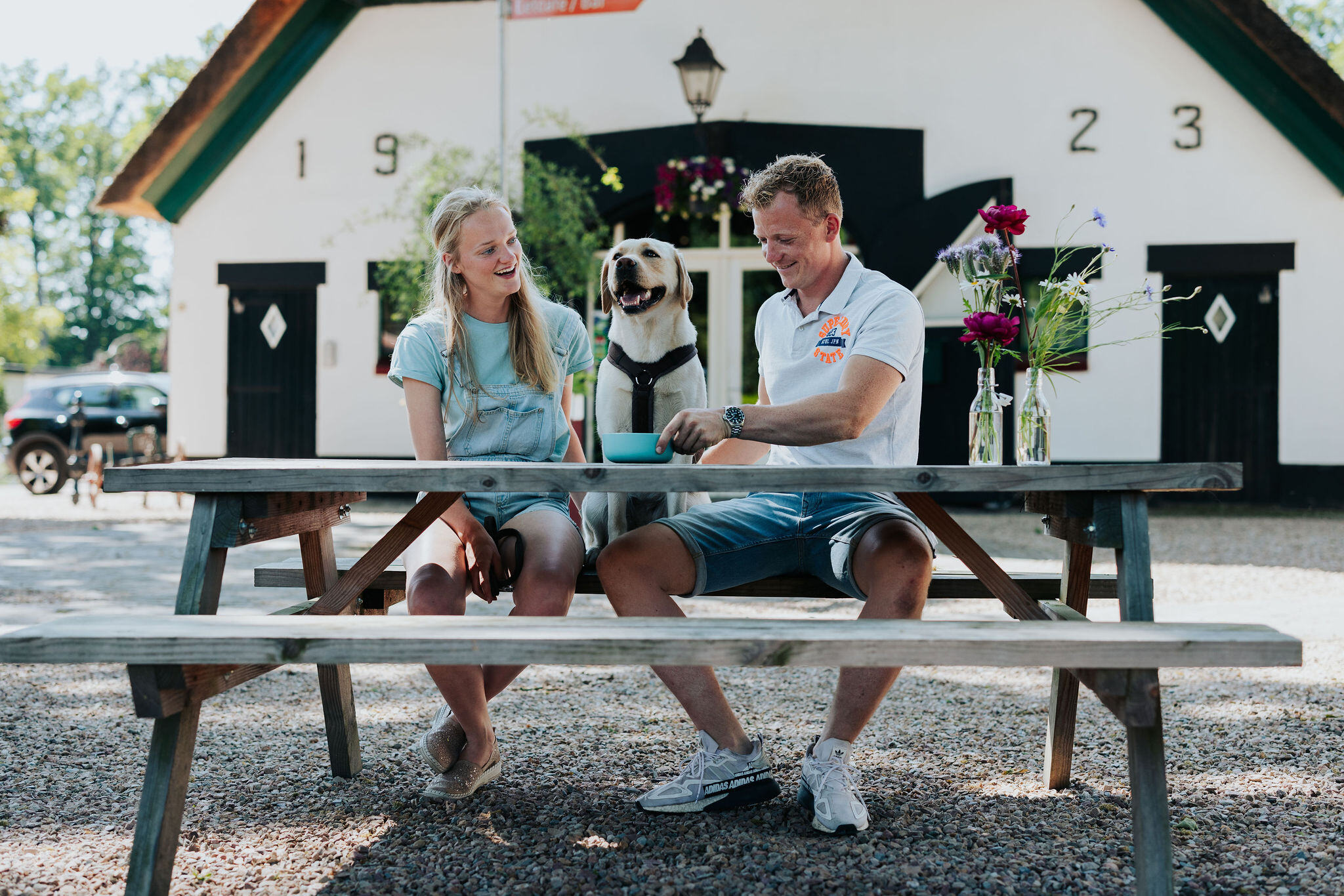 Oppad met de hond bij Brasserie Het Eperwoud