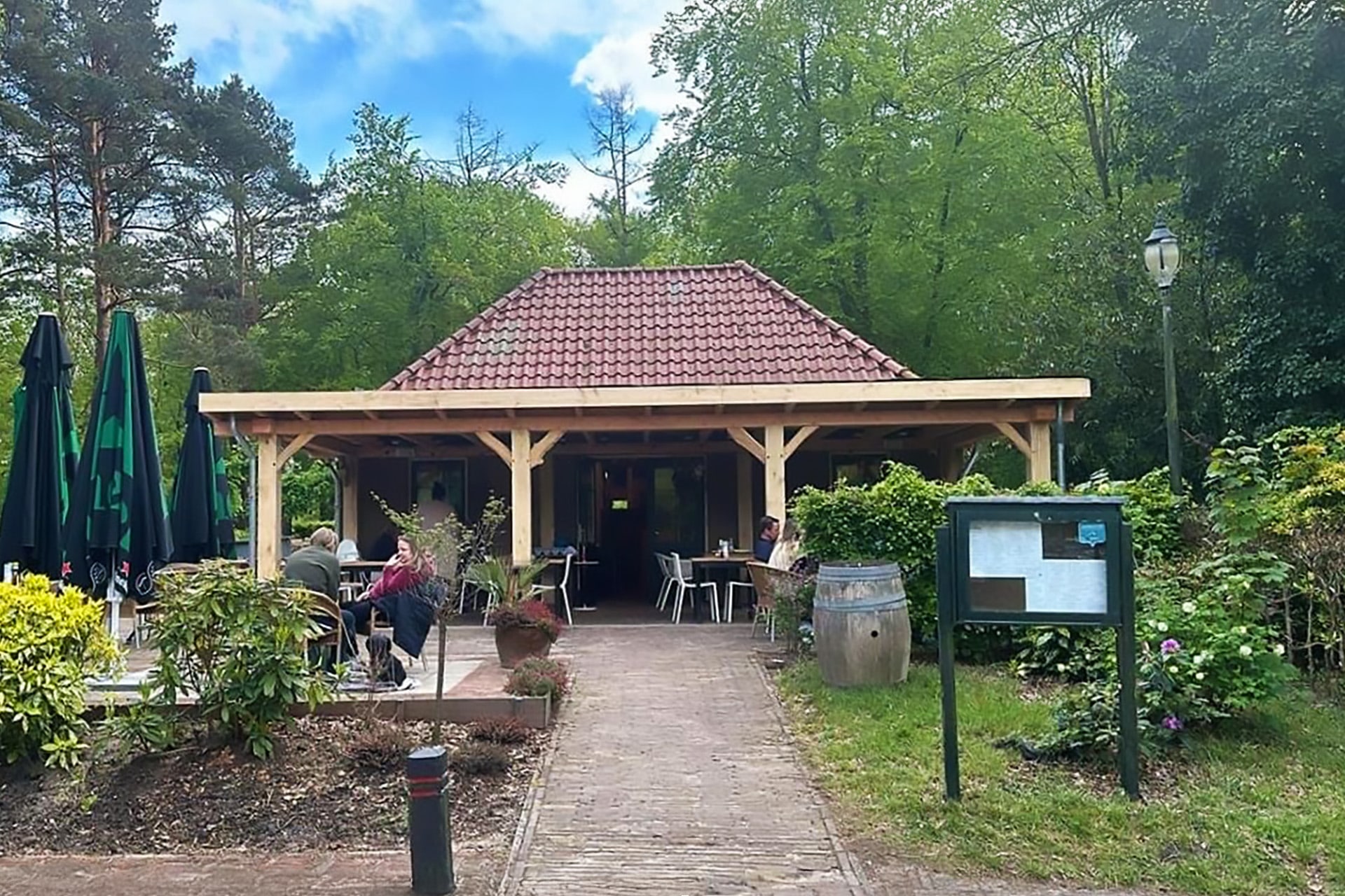 Entree van 't Bospandje