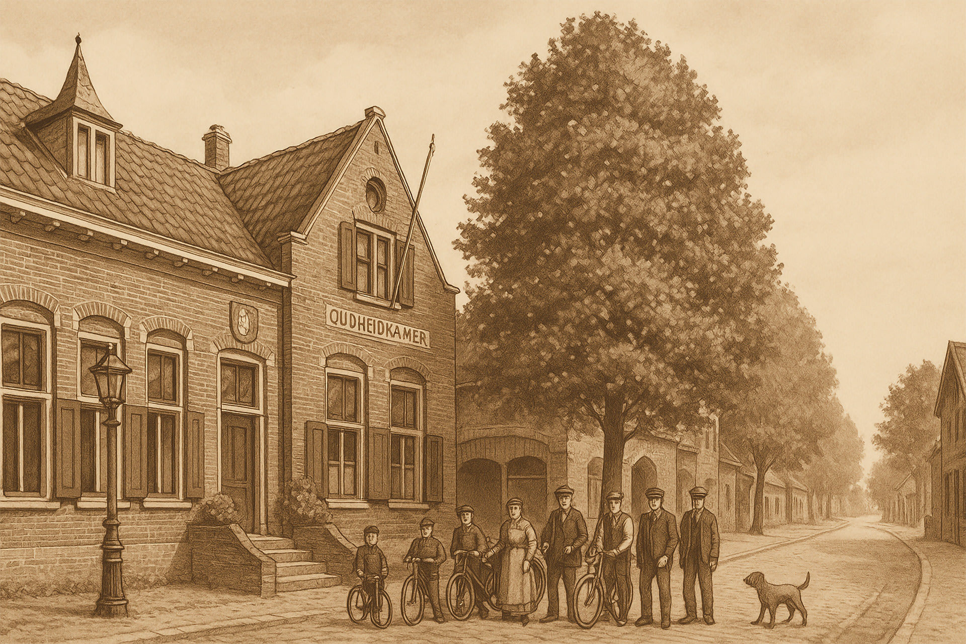 Illustratie van de Oudheidkamer Holten