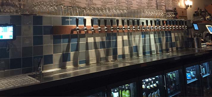 Biertap van de brewpub Van Moll