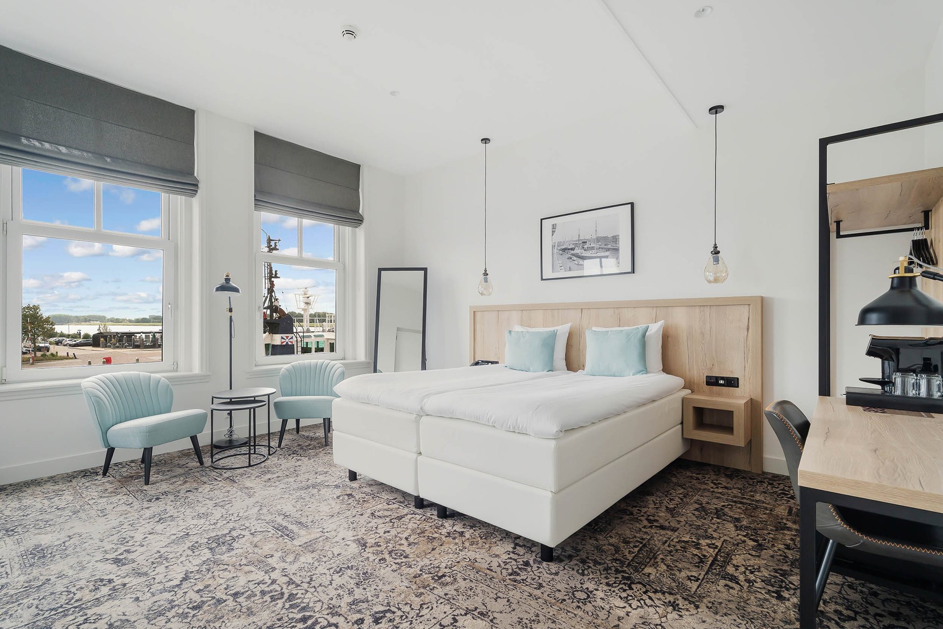 Luxe en lichte hotelkamer