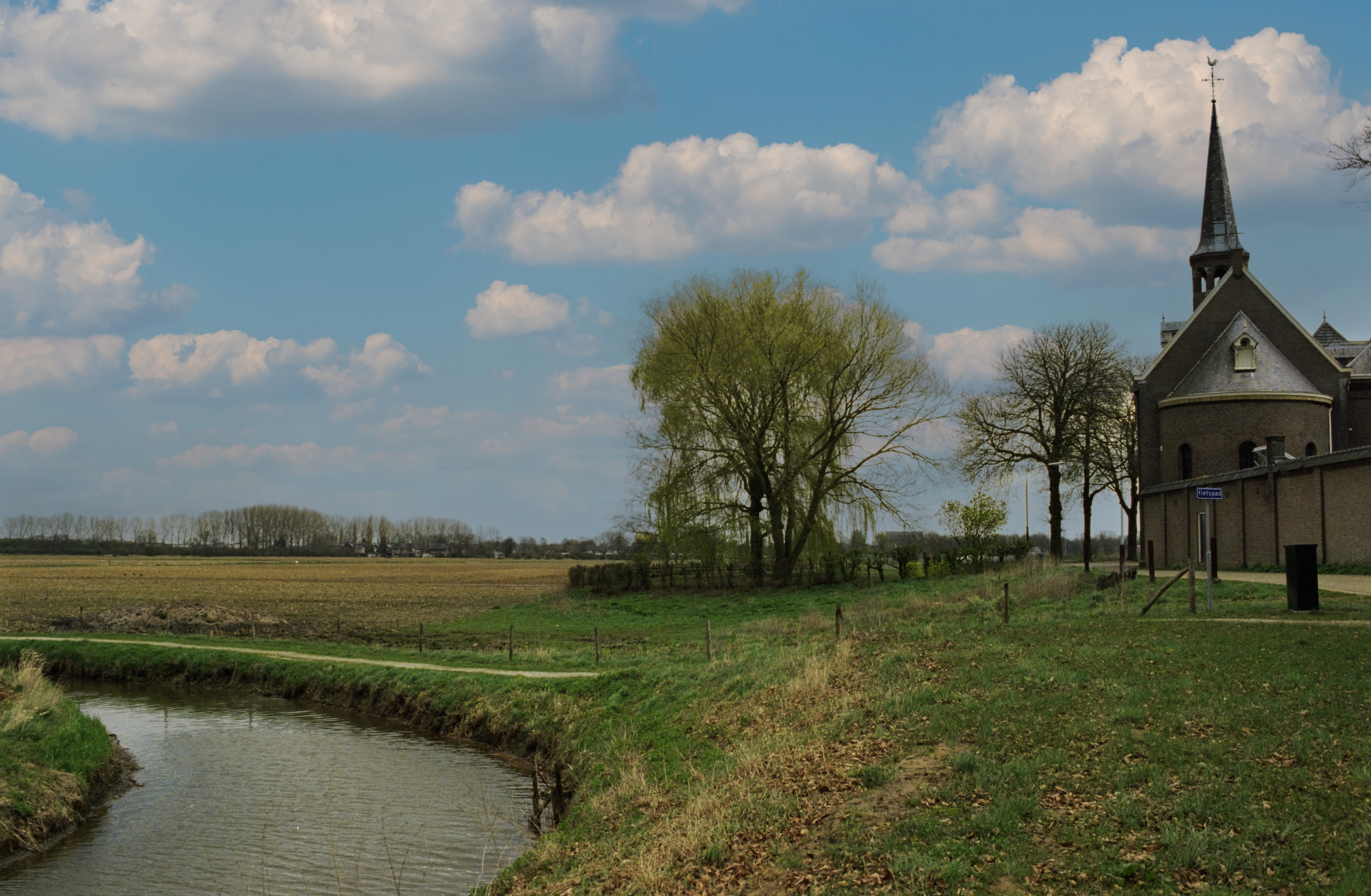 Het uitzicht van het Kasteelklooster in Velp