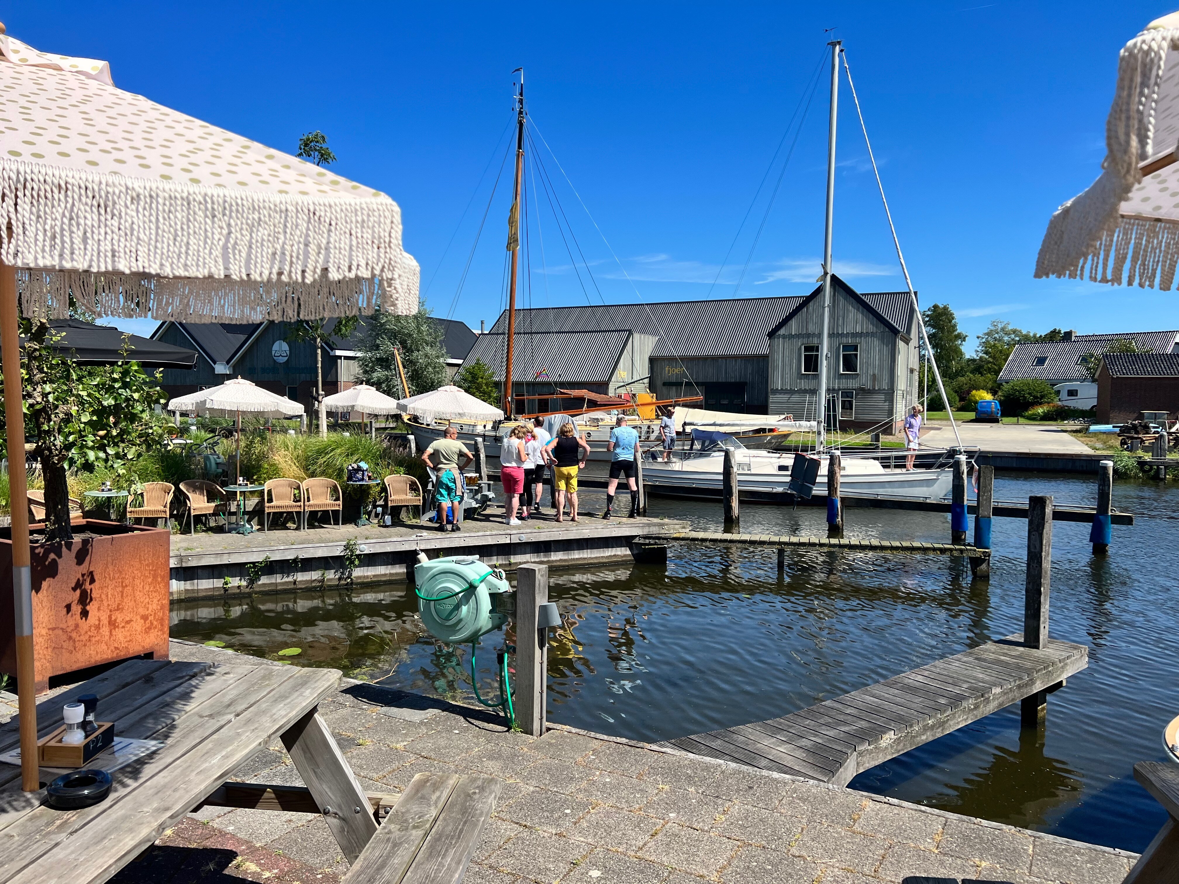 Uitzicht op het water in Workum