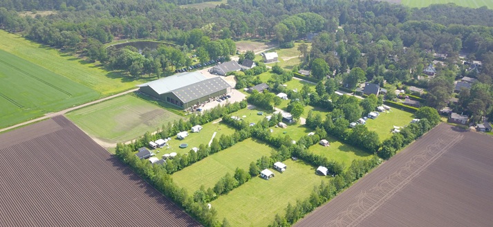 Bovenaanzicht camping