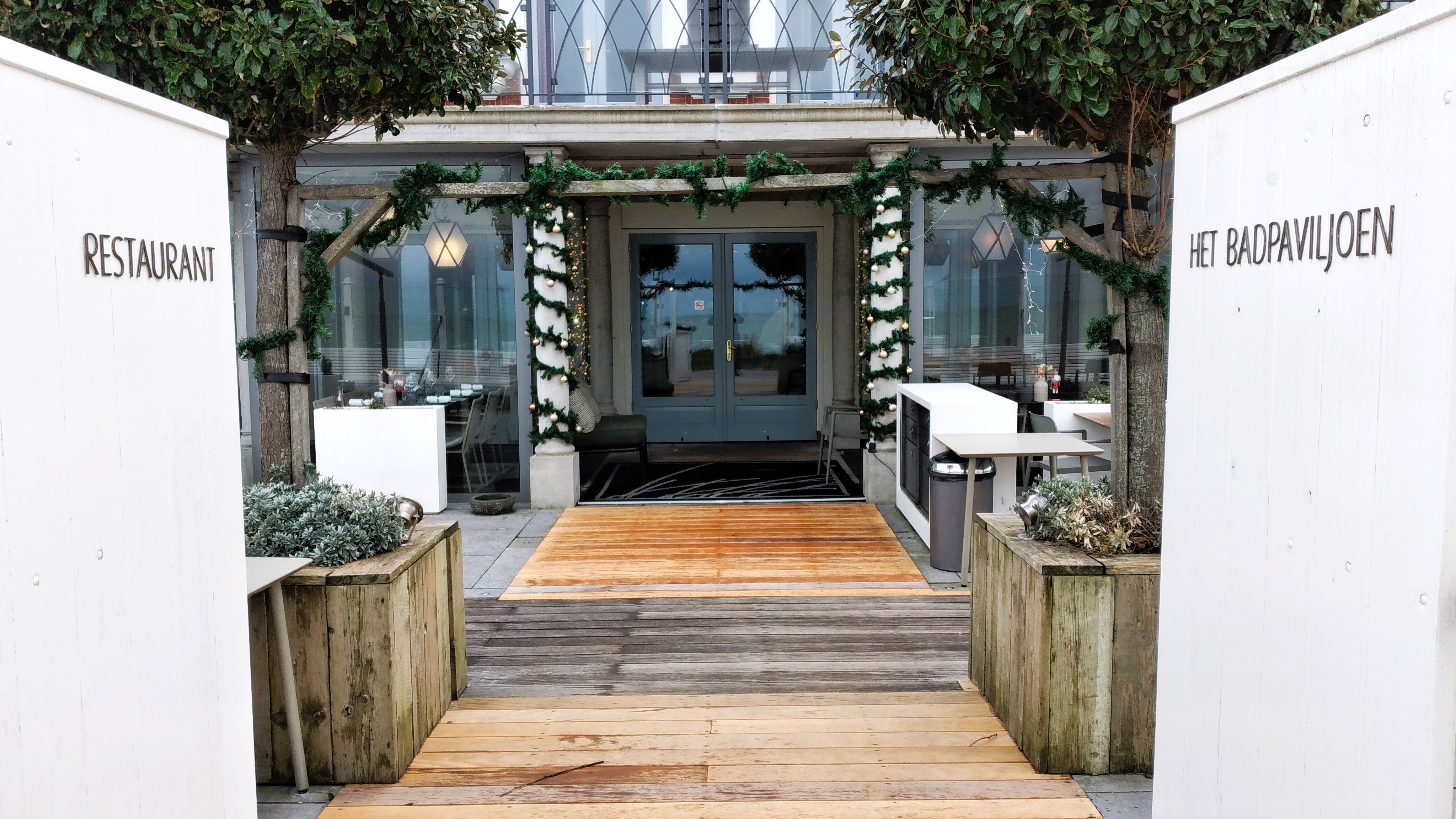 Restaurant het Badpaviljoen ingang