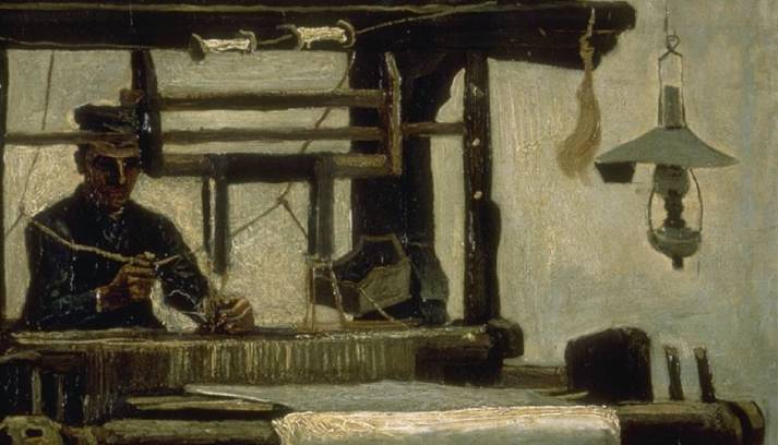 Weefgetouw met wever - Vincent van Gogh (1853 - 1890)