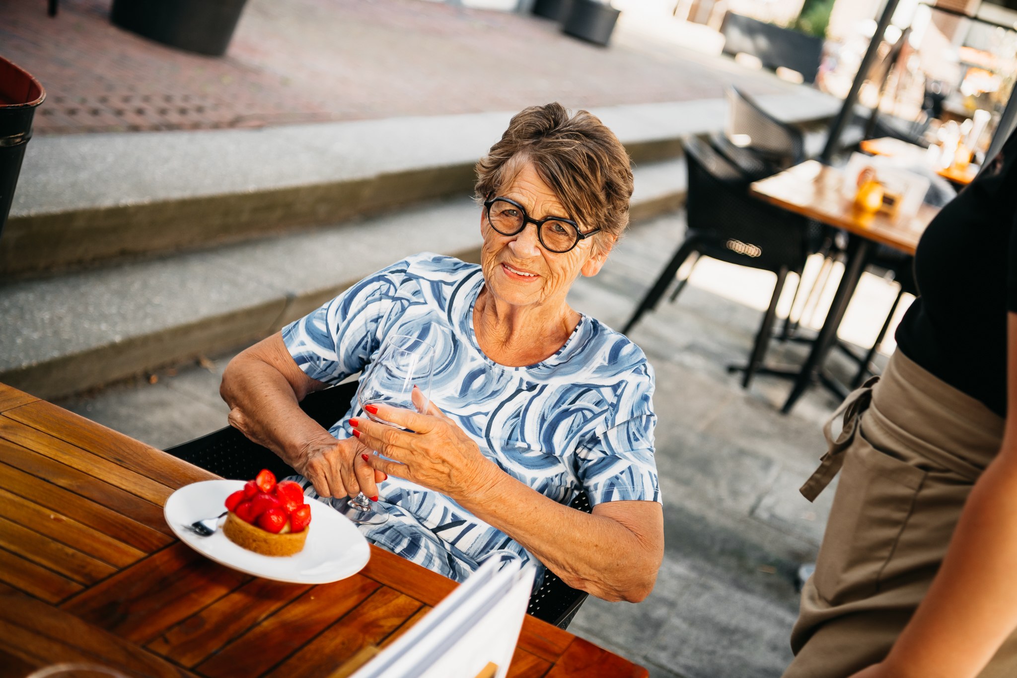 Het terras van Grandcafé 't Stadhuys