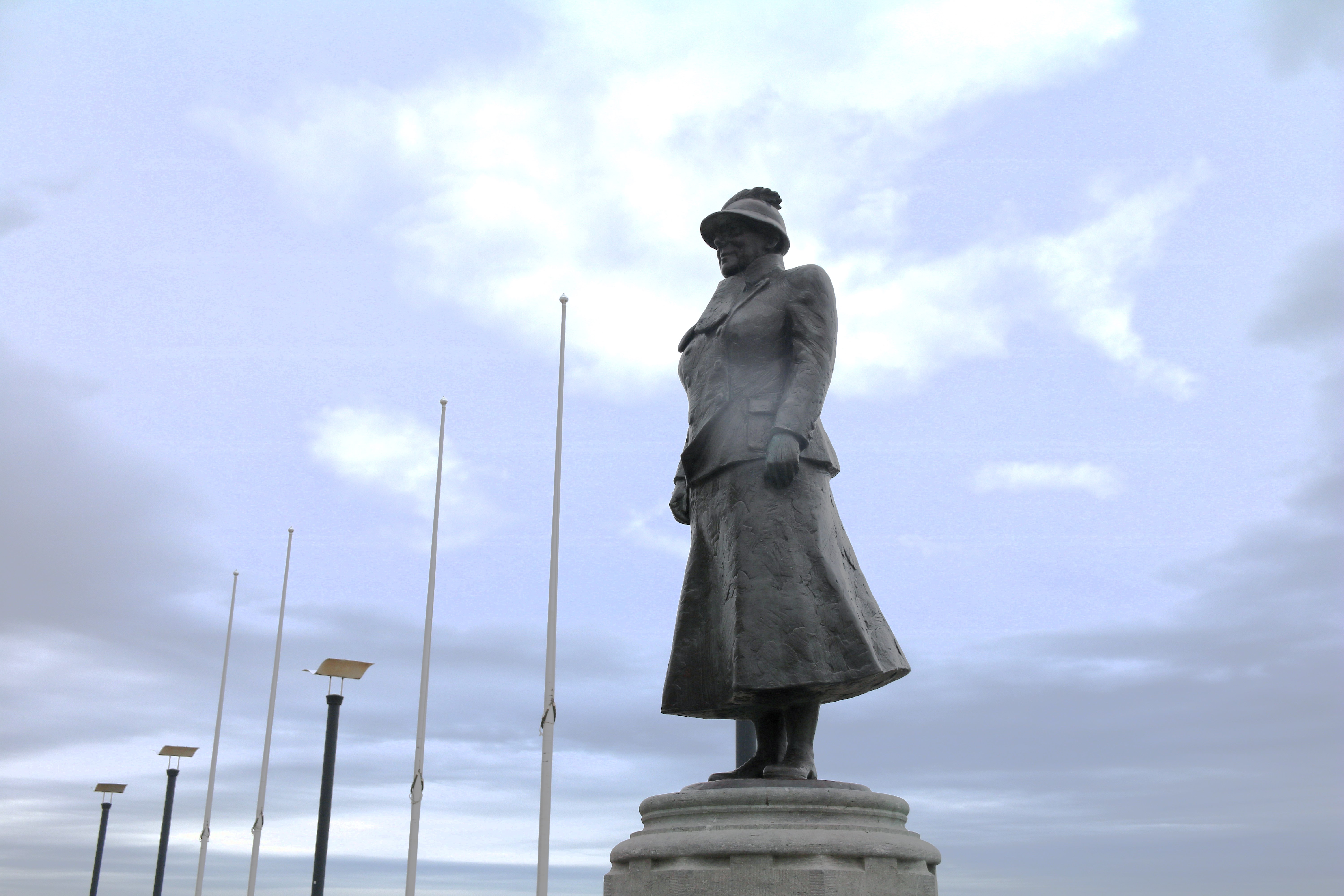 Standbeeld Koningin Wilhelmina Wilhelminaboulevard Noordwijk